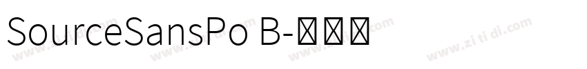 SourceSansPo B字体转换